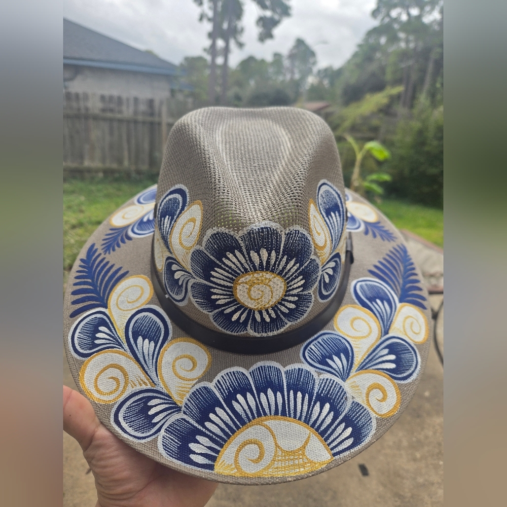 Mexican Hand Painted Artisan Hat
